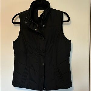 Sonoma Black Quilted Puffer Vest